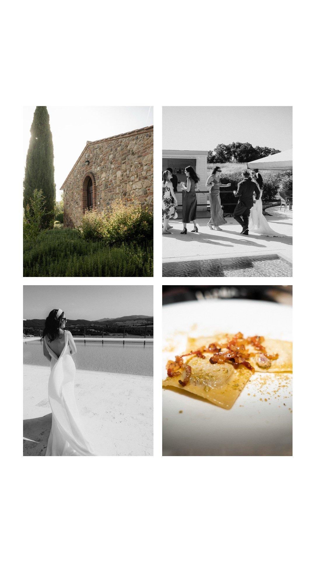 Destination wedding in Tuscany framed by rolling hills, vineyards and historic Italian estates.